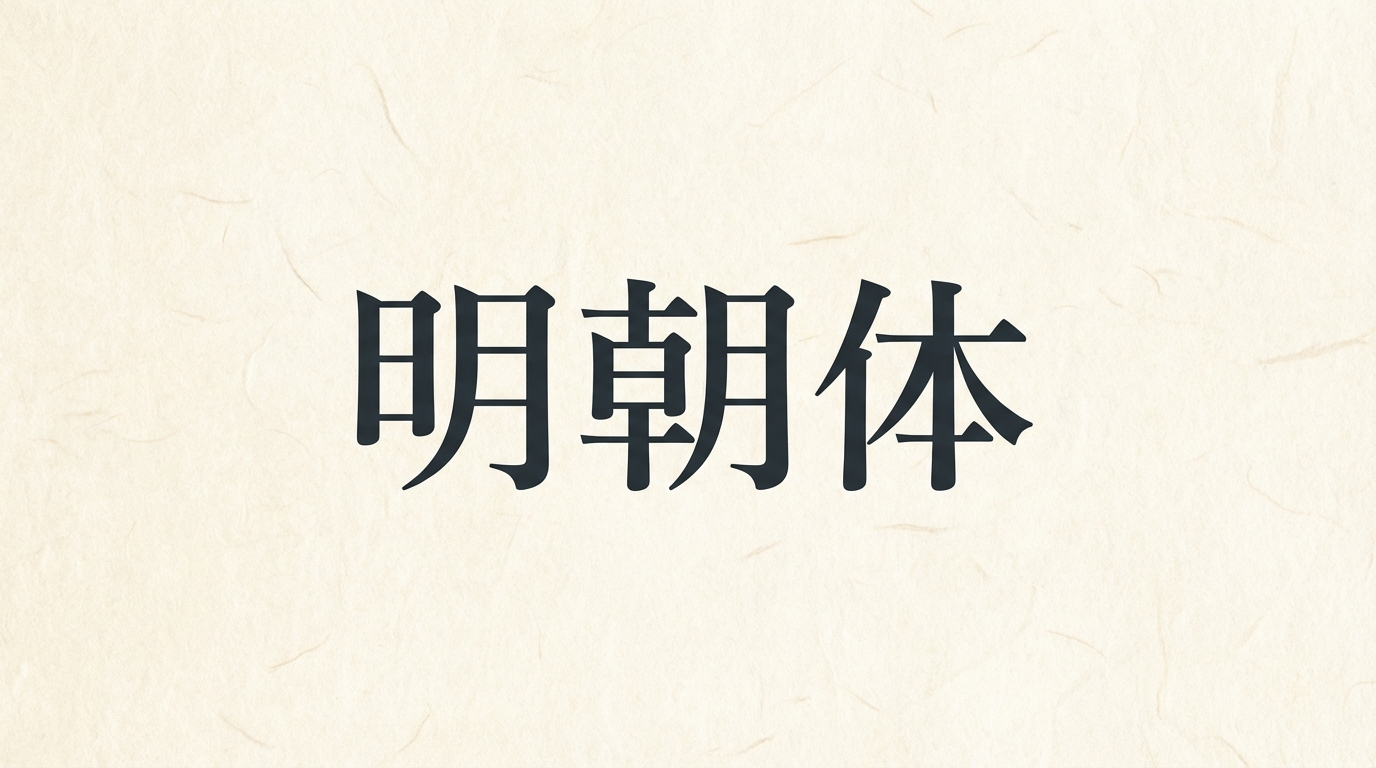 明朝体とは？特徴・歴史・ゴシック体との違いをわかりやすく解説
